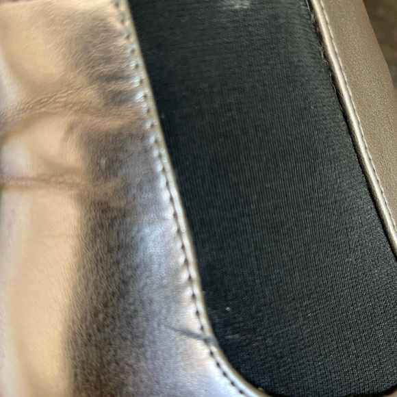 Madden Girl Barbiee pewter silver pull on ankle block heel bootie. Size 6.5 - Picture 14 of 15